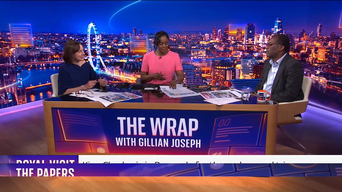 What's on Saturday's front pages? 📰 Sky's Gillian Joseph takes a first look at tomorrow's top stories with Guardian columnist @zoesqwilliams.bsky.social and former chancellor Kwasi Kwarteng on The Wrap. Read more ➡️ 📺 Sky 501, Virgin 602, Freeview 233