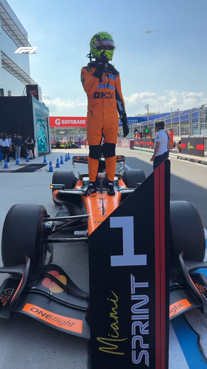 Starting the weekend the right way for Lando Norris! 🤩🙌 #F1Sprint #MiamiGP