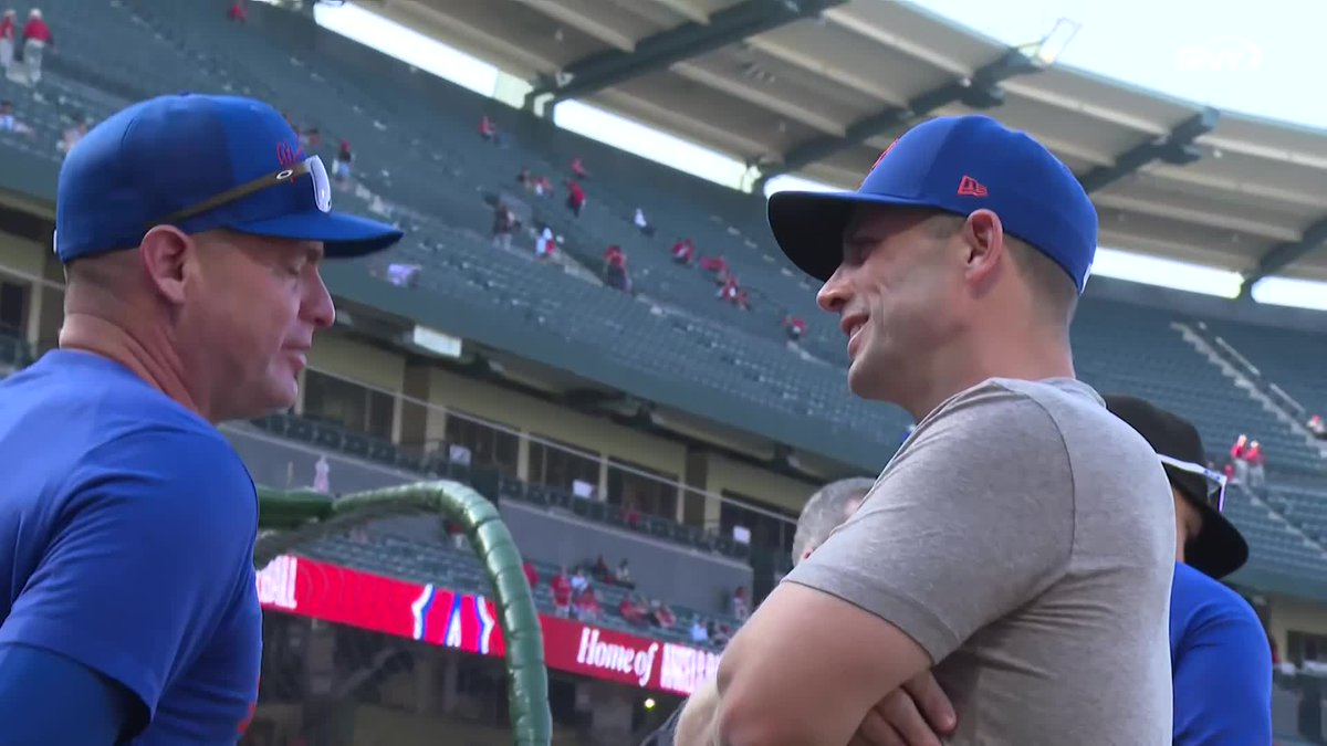 David Wright is in Anaheim and chats with Carlos Mendoza