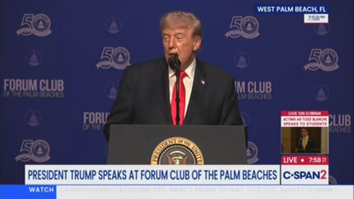 Trump rambles incoherently: You see all of those big, gorgeous ships coming up from all over the world. And you see the line, they call it the Conga line. I don't know what that's supposed to represent. But you see those graphs made from Space Force, you know, we needed Space Force. We were being killed in space by China.