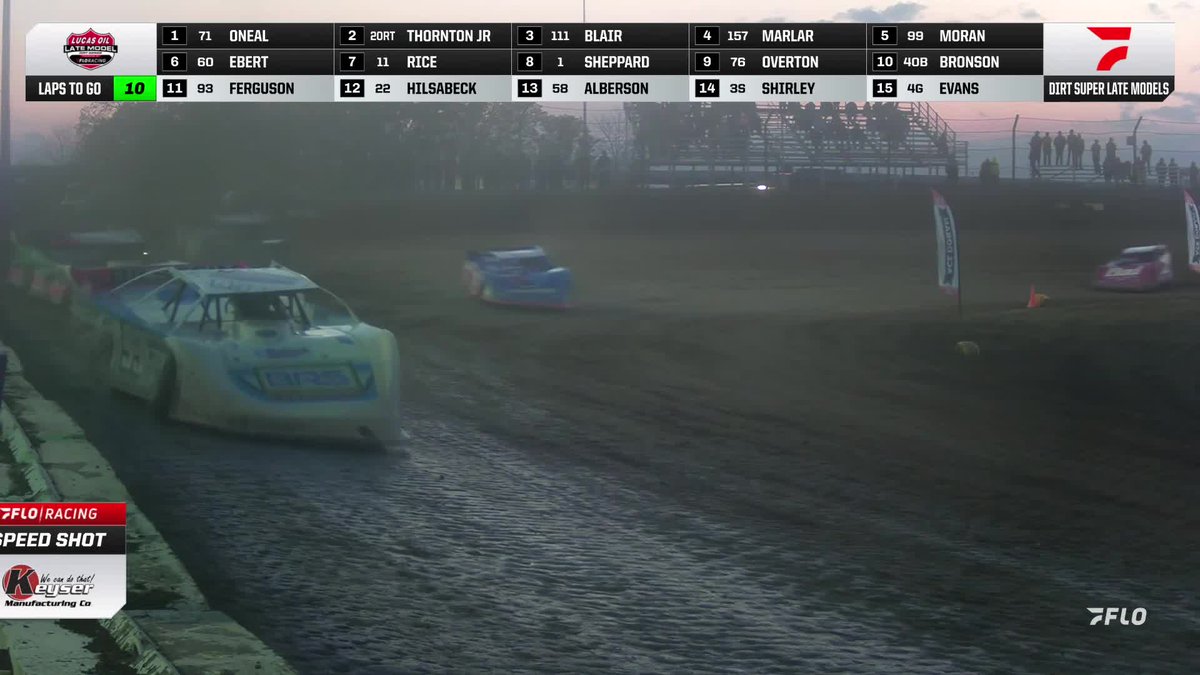 🏁 WHAT A RACE! Ricky Thornton Jr. wins a dynamite battle over Hudson O'Neal for the #LucasDirt win at Circle City Raceway.