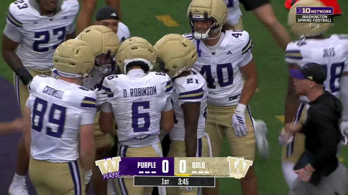 First Washington Football spring game TD 😤 📺: Big Ten Network