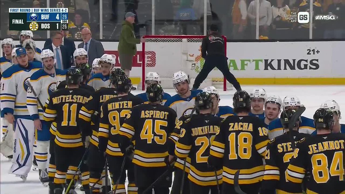 FOR THE FIRST TIME SINCE 2007, THE SABRES HAVE WON A PLAYOFF SERIES!!!!! 👏🚨