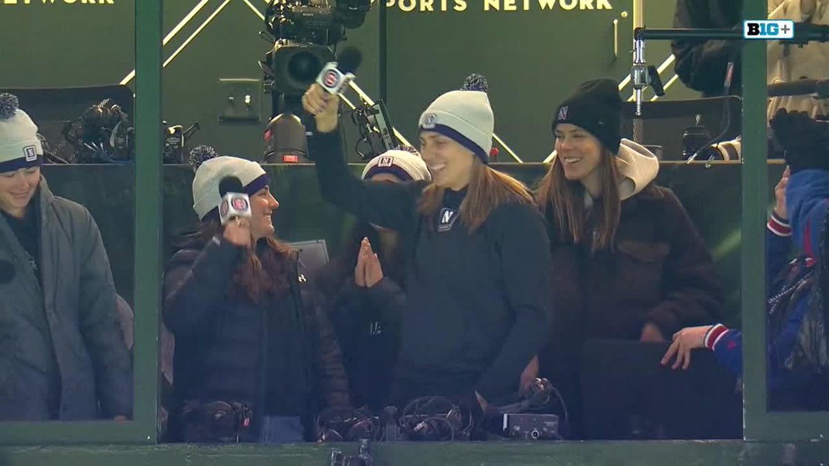 New Northwestern Women’s Basketball head coach Carla Berube sang "Take Me Out To The Ball Game" during the 7th inning stretch of Northwestern Baseball's game at Wrigley Field ⚾🏀