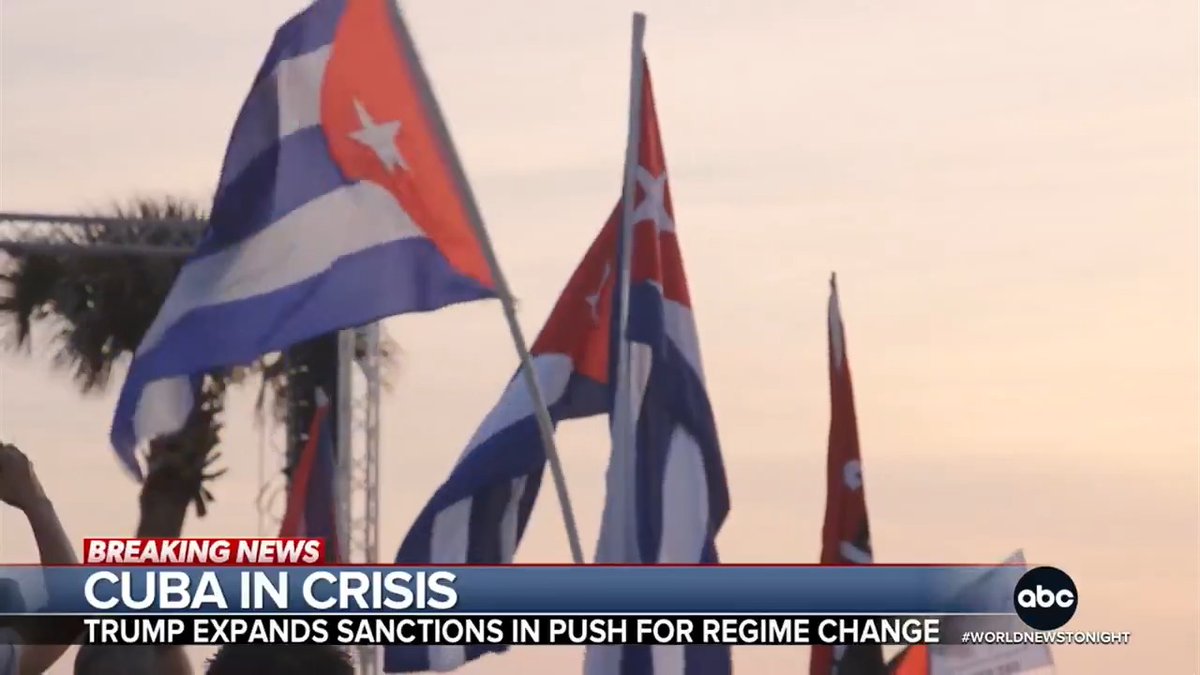 As thousands took to Havana's streets for May Day, Pres. Trump expanded sanctions against the Cuban government. The U.S. oil blockade has Cuba on the brink of economic collapse, leaving many without power, fuel and food. Matt Rivers reports in Havana.