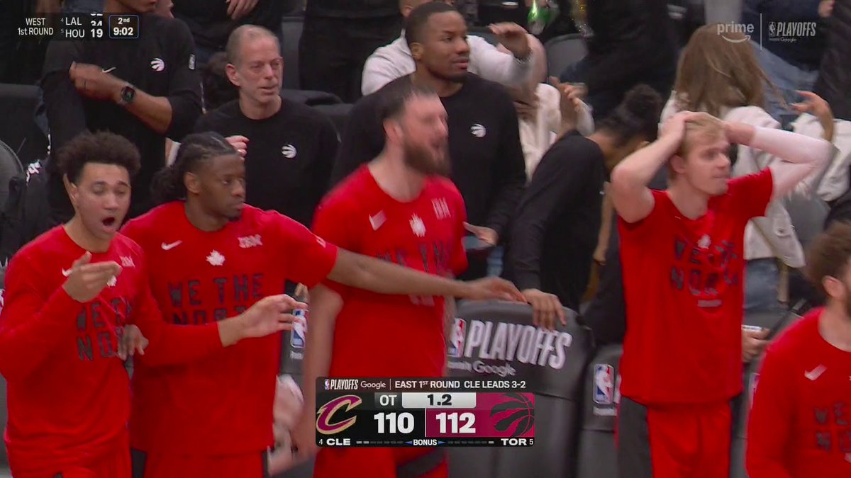 RJ BARRETT WHEN TORONTO NEEDED HIM MOST 🔥 The hometown hero drains the game-winning bucket in overtime to force Game 7 🥶