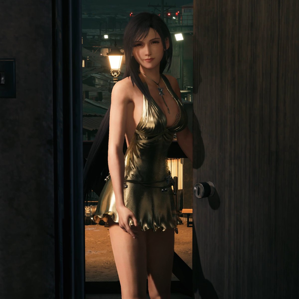 Good night, Golden Dress Tifa