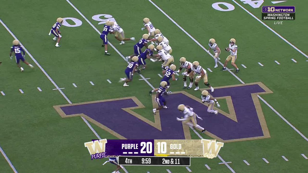 Donovan Robinson Jr. with the pick-6 🤯 Washington Football