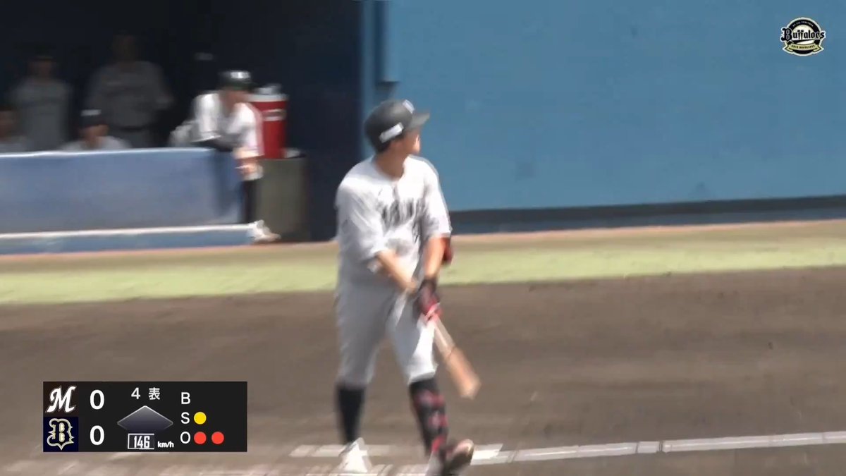 遥か彼方 文字通り突き刺した 山口航輝 第3号ホームラン ⚾️オリックス×ロッテ(ファーム) #イージースポーツ #chibalotte #だったらDAZN