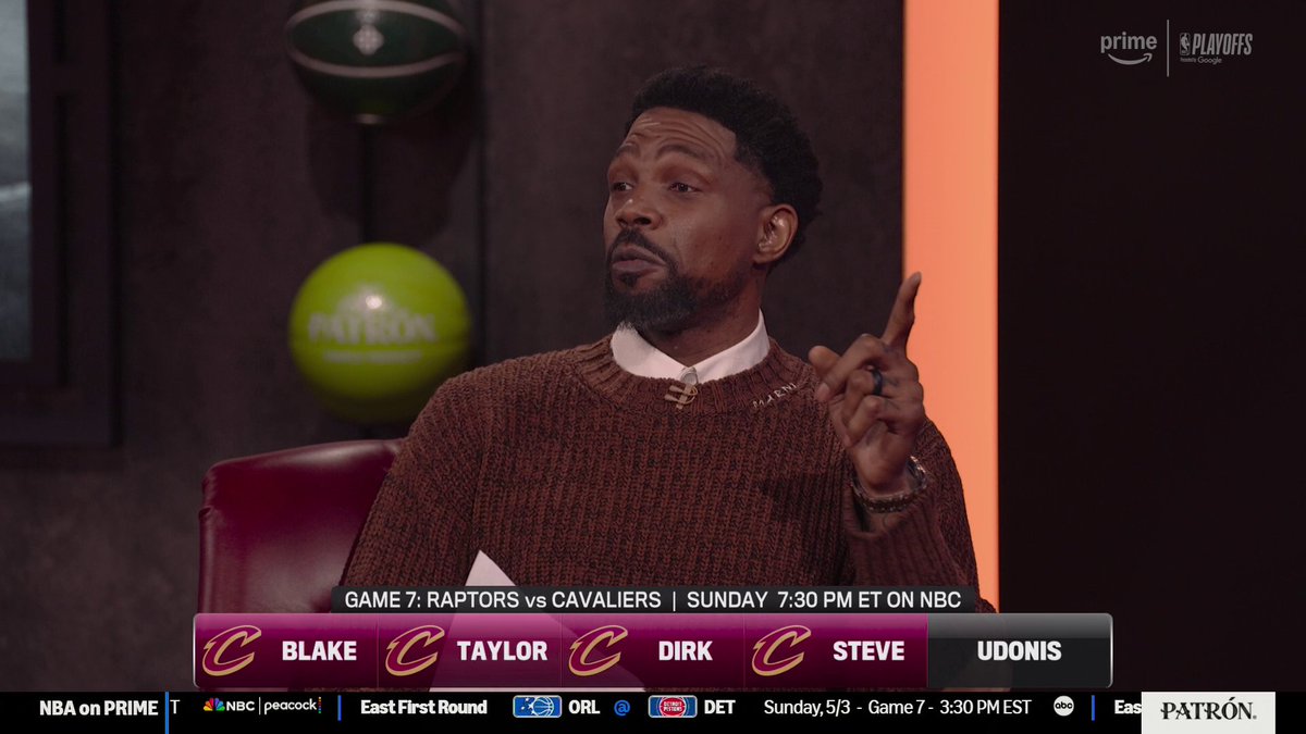 "The gift is nothing without the work." Udonis Haslem explains why he's picking the Raptors in Game 7 vs. Cavs 👀