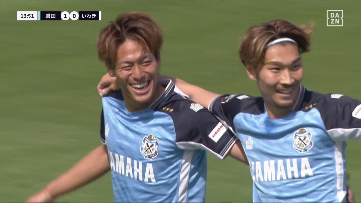 必殺スルーパス炸裂🔥🔥 グスタボからのプレゼントスルーパス 川﨑一輝が冷静に決めた! 🏆明治安田J2・J3百年構想リーグ 🆚磐田×いわき 📱DAZN ライブ配信中 #Jリーグ #だったらDAZN