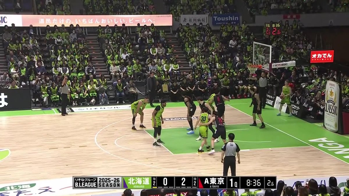 1Q ドドドドド…！？！？！ #ドワイト・ラモス が止まらない！！ 開始から5分経たずに3ポイントを5/5で沈め、一生一緒にいてくれやの気持ちが加速👌🔥🔥🔥🔥🔥 5/2(土) vs. アルバルク東京 #レバンガ北海道 Dwight Ramos
