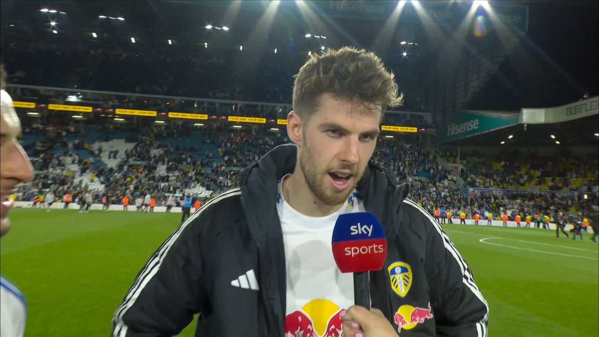 "Look at this with the fans" 🙌 Anton Stach was loving the atmosphere as Leeds picked up a massive win against Burnley.