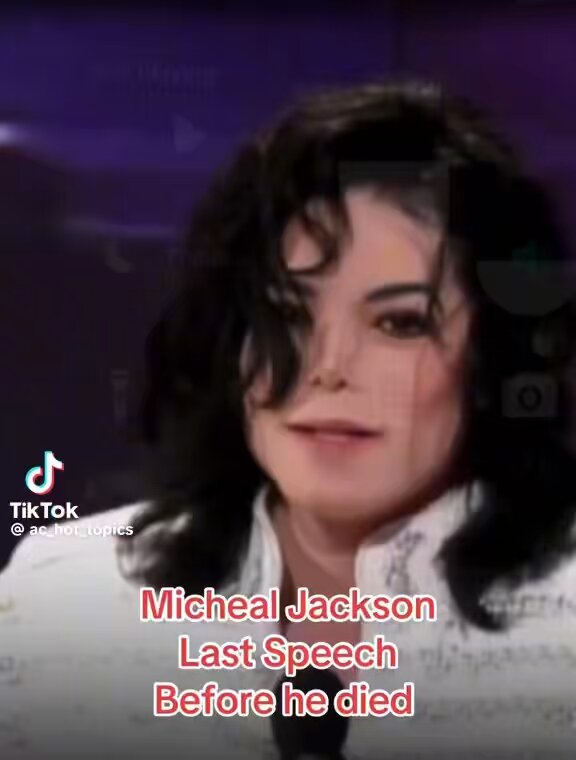 Michael Jackson last speech before he died. He just wanted to be a regular kid! He never had a childhood that’s why he cared so much for the kids