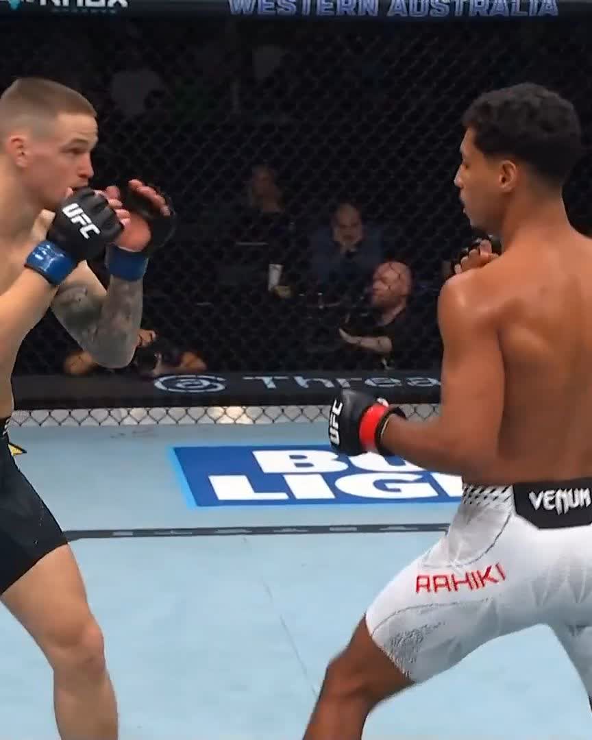 9 WINS. 9 FINISHES. 😮‍💨 Keep your eyes on Marwan Rahiki in the featherweight division! [ #UFCPerth | LIVE on @ParamountPlus ]