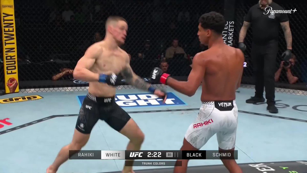 MARWAN RAHIKI WITH THE FIRST ROUND KNOCKOUT He's now 9-0 with 9 finishes 👀 #UFCPerth