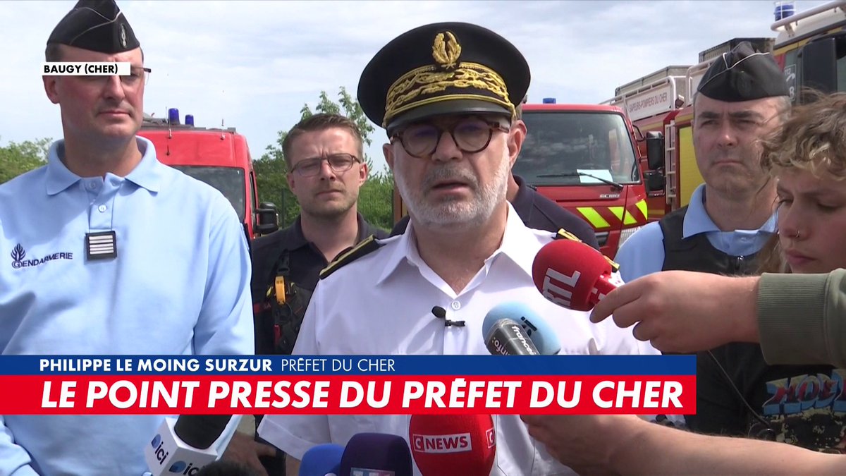 «On doit se préparer pour faire face au pire», explique Philippe Le Moing Surzur, préfet du Cher, dans #MidiNews Toute l'info est à retrouver sur