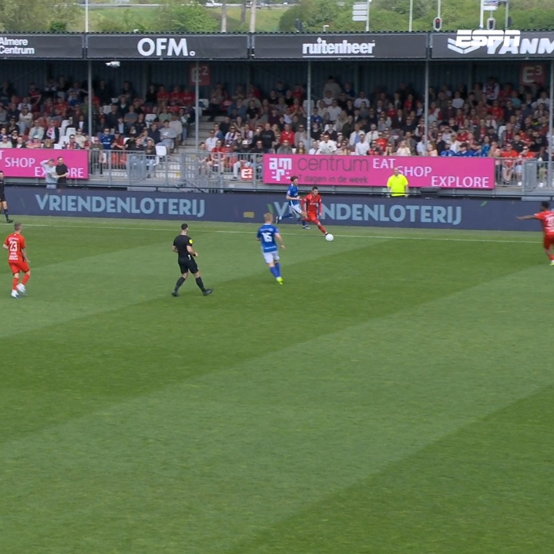 Marley Dors gaat door waar hij gebleven was en zet Almere op 1️⃣ - 0️⃣ #almdbo