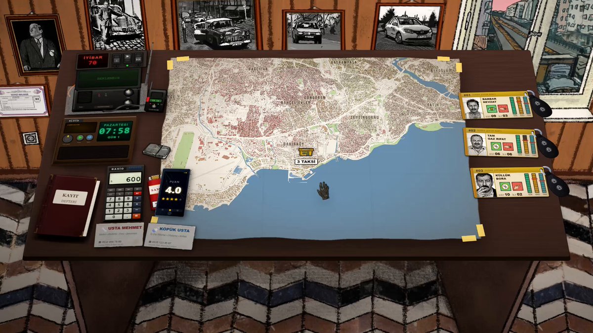 İstanbul'da geçen taksi işletme simülasyonu Taksimetre duyuruldu. - Bu yerli oyunu iki arkadaş birlikte geliştirdi. - 22 Mayıs'ta Steam'e çıkacak. - Amcan taksi durağını sana devretti. Ancak 30.000 TL borcu da üzerine yıktı. Şoförlerini tut, çağrılara yönlendir, kötü müşterilerle ve şehrin aksilikleriyle uğraş.