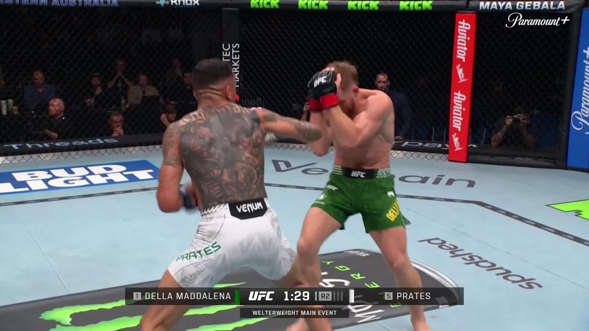 CARLOS PRATES FINISHES JDM IN ROUND 3 ABSOLUTE DOMINATION 🤯 #UFCPerth