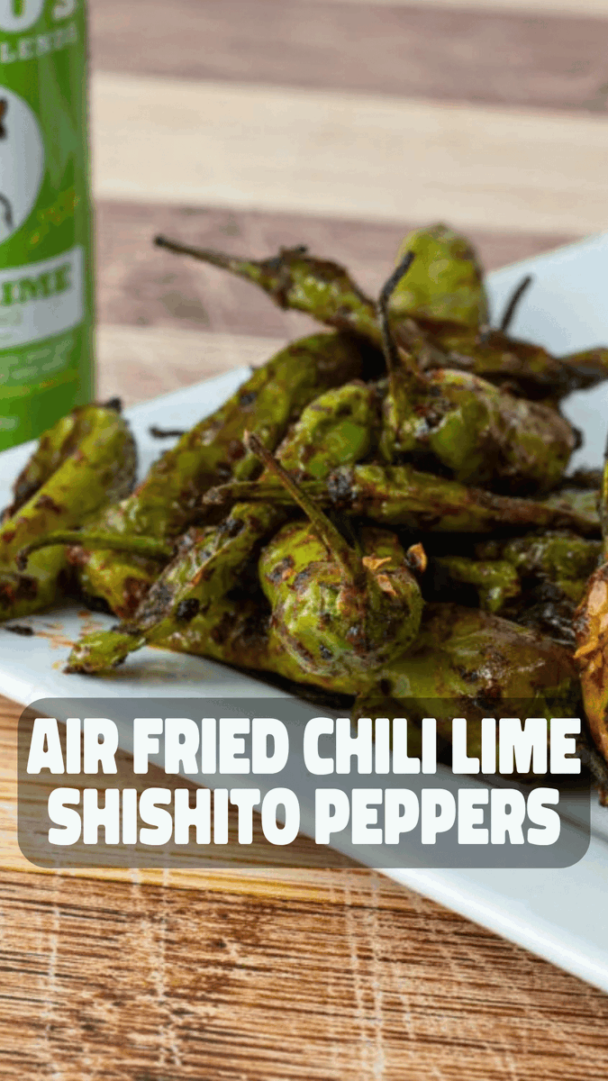 Shishito Peppers might be my new favorite snack! Check out how I took them up a notch in the air fryer! 🔥