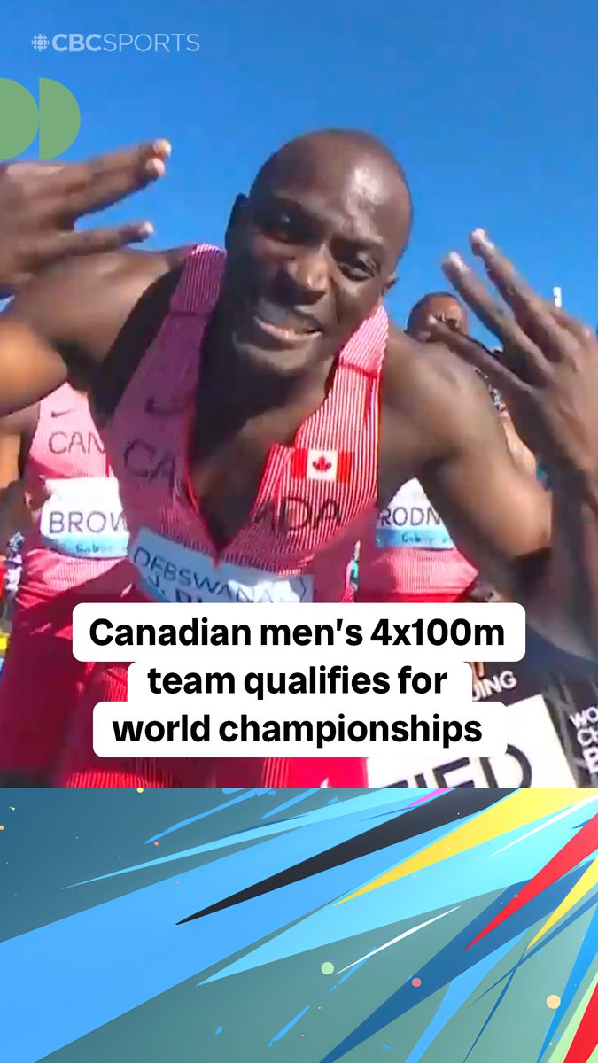 Canada’s speed kings are back at it 🇨🇦⚡️ Andre De Grasse, Aaron Brown, Brendon Rodney, and Jerome Blake punch their ticket to the 2027 World Championships after a 37.56s run at the World Athletics Relays Next stop, the final!