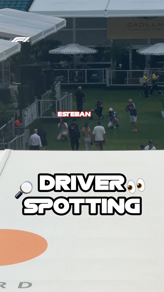 I spy with my little eye something beginning with... F1 drivers! 👀 #F1 #MiamiGP