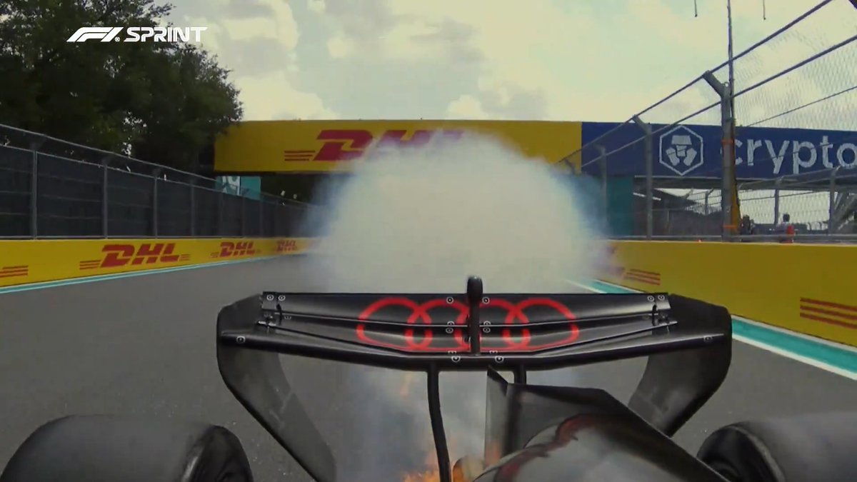 Hulkenberg comes to a stop! ✋ Here's the moment Nico's Miami Sprint came to a premature end ahead of lights out ⬇️ #F1Sprint #MiamiGP