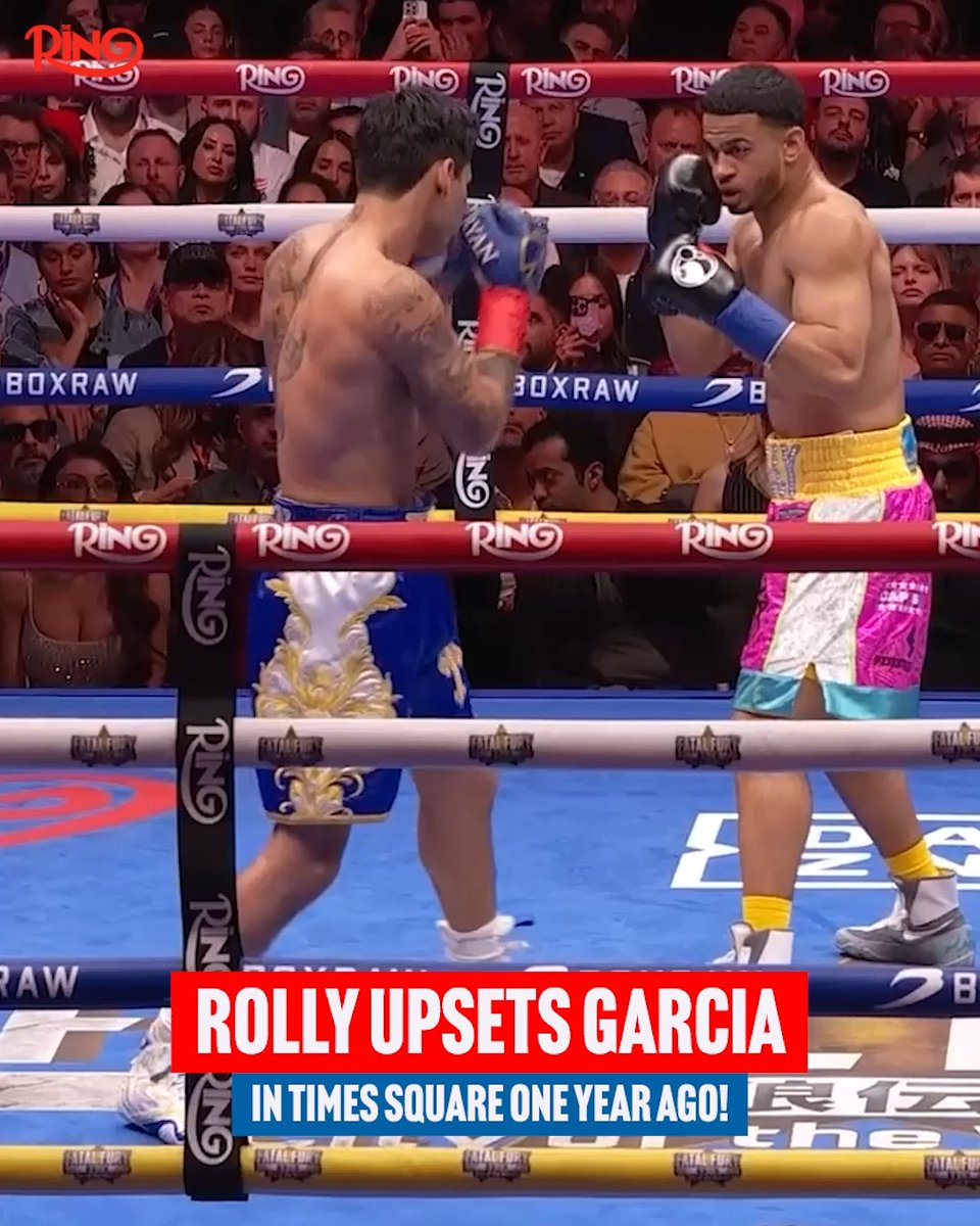 🗓️ One year ago today, Rolly Romero scored an upset win over Ryan Garcia in Times Square 🗽