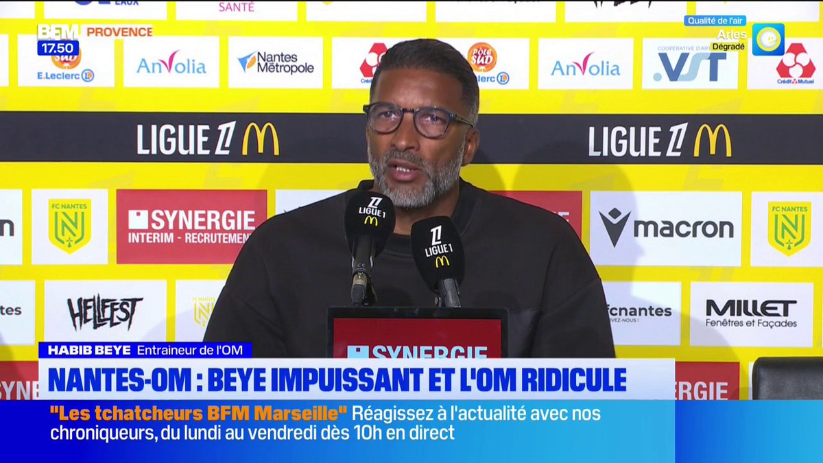 "Il y a rien dans notre match" Habib Beye ne mache pas ses mots après la défaite de l'OM à Nantes