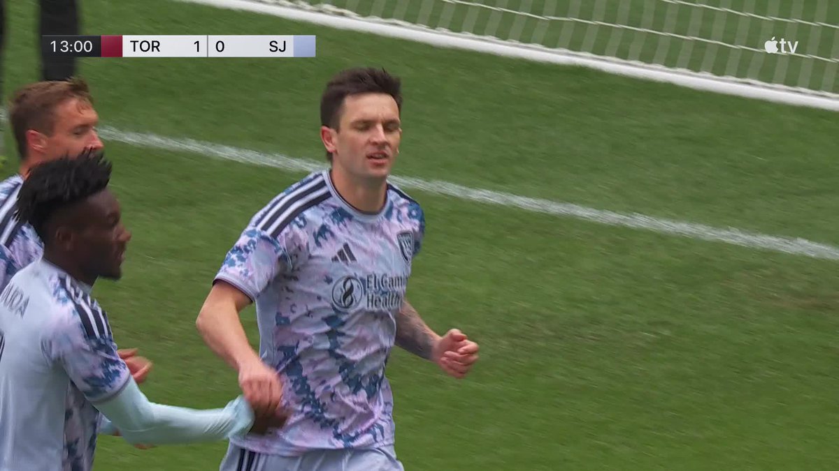 Preston Judd equalizes for San Jose Earthquakes! His seventh of the season. ๐