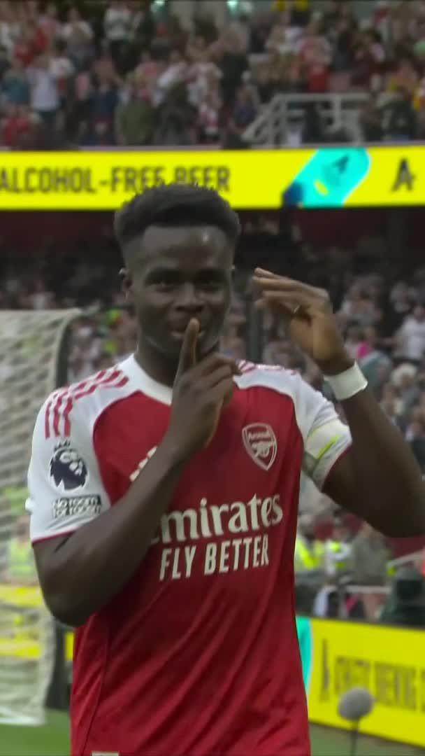 Bukayo Saka is back within the goals for the Gunners ⚽💥 📺 Stream #ARSFUL on DStv: @Discovery_SA