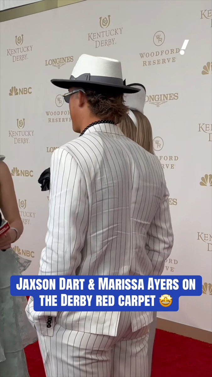 The Giants QB and his date showed up dressed to the nines at the Kentucky Derby 👀