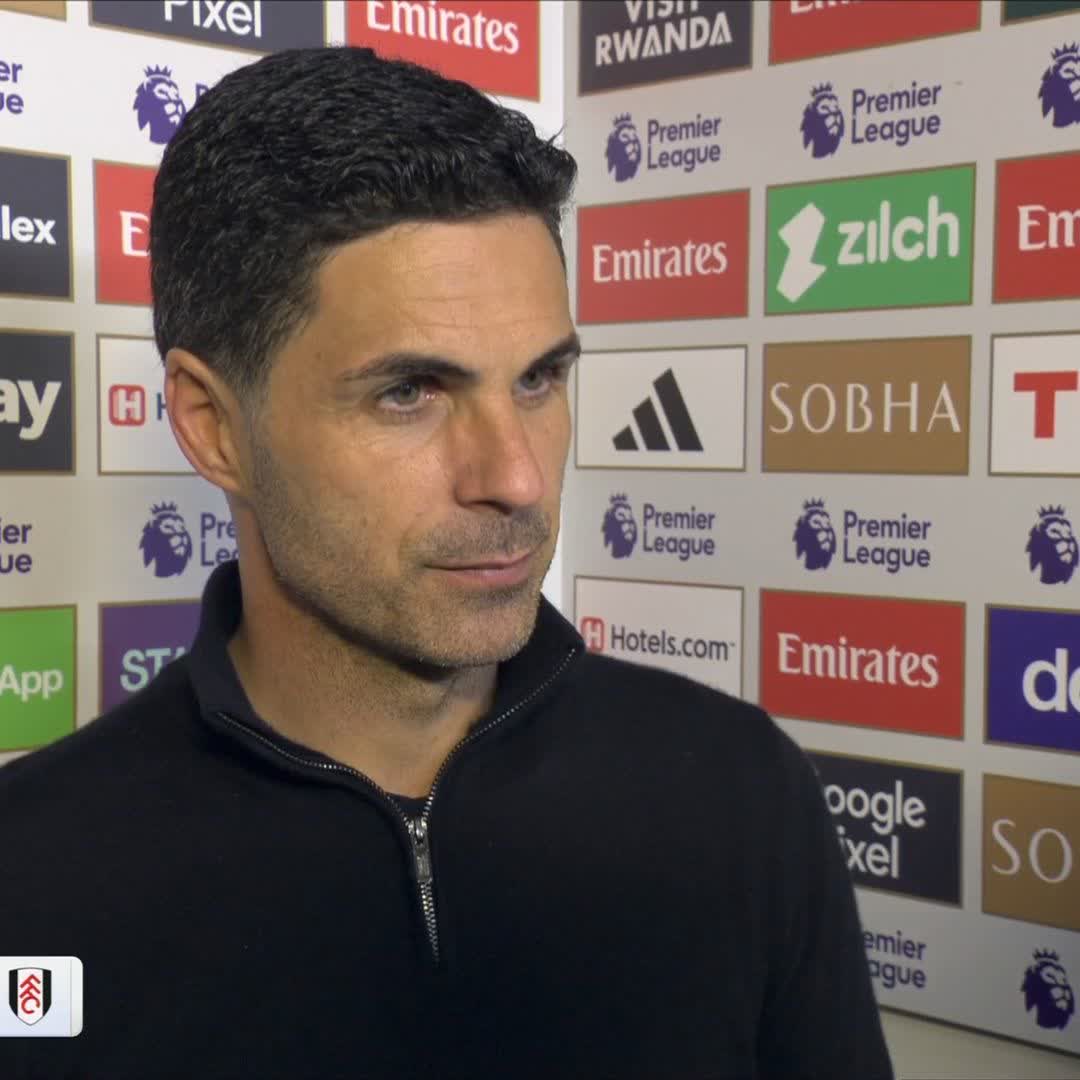 "I was impressed but not surprised" Mikel Arteta on Myles Lewis-Skelly's performance against Fulham 👏