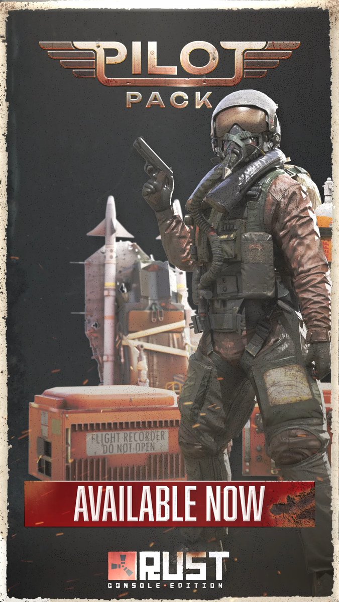 Recovered from a crashed aircraft - the Pilot Hazmat Suit is built for extreme survival. The Pilot Pack also Includes the M15 semi-auto pistol, Black Box storage, Flight Control Codelock, and a salvaged ejector seat. Get yours now! -