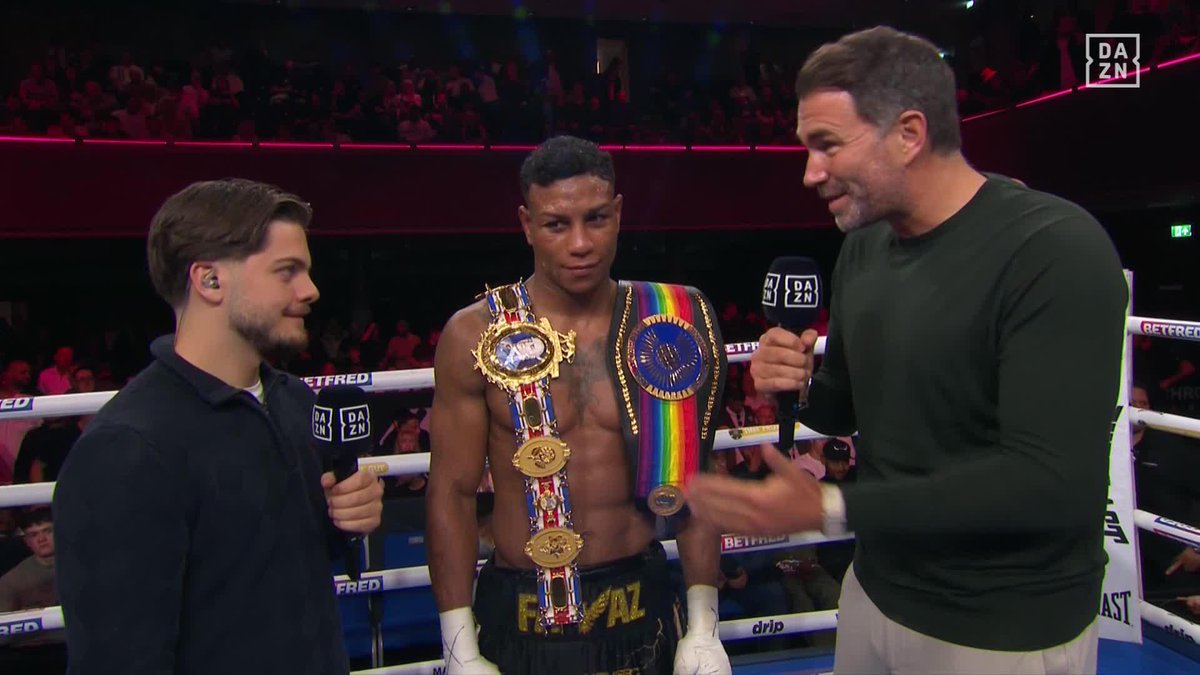 Eddie Hearn & Bilal Fawaz appeal for him to finally get a British passport after his impressive performance 🇬🇧 #WalkerEggington | LIVE NOW on DAZN ▪️