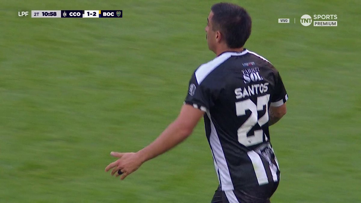 ❌Michael Santos descuenta para Central Córdoba. ▶️#Boca sigue arriba 2-1.