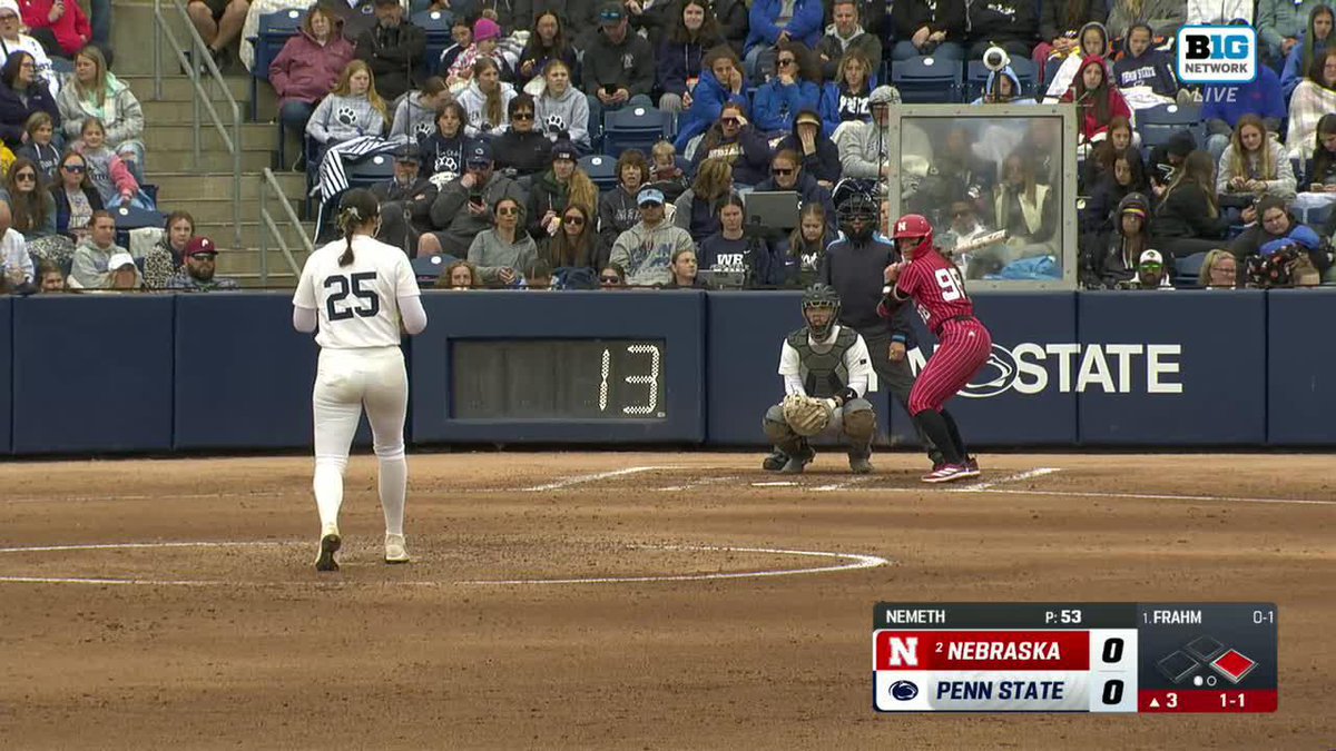 First hit as a Husker ✅ B1G RBI single from Nessa !