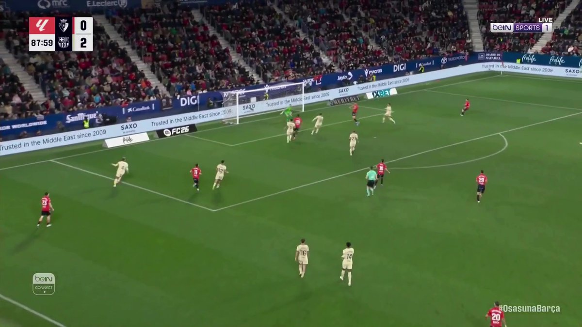 أوساسونا يسجل هدف تقليص الفارق #الدوري_الإسباني #LaLiga