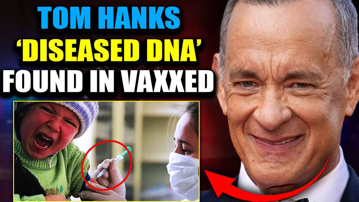 Scientists Warn Billions Of Vaxxed Are Contaminated With Tom Hanks 'Diseased' DNA If you got the mRNA shot, I’ve got some very bad news for you. They lied. The spike protein never left your body. Your heart is irreparably damaged. And right now, pumping through your veins, you're carrying Tom Hanks' diseased DNA.