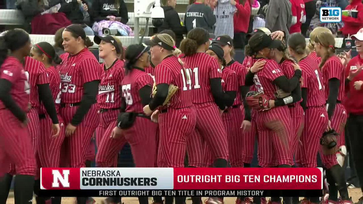 HUSKERS WIN FIRST OUTRIGHT B1G REGULAR SEASON TITLE ‼️🏆 Nebraska Softball