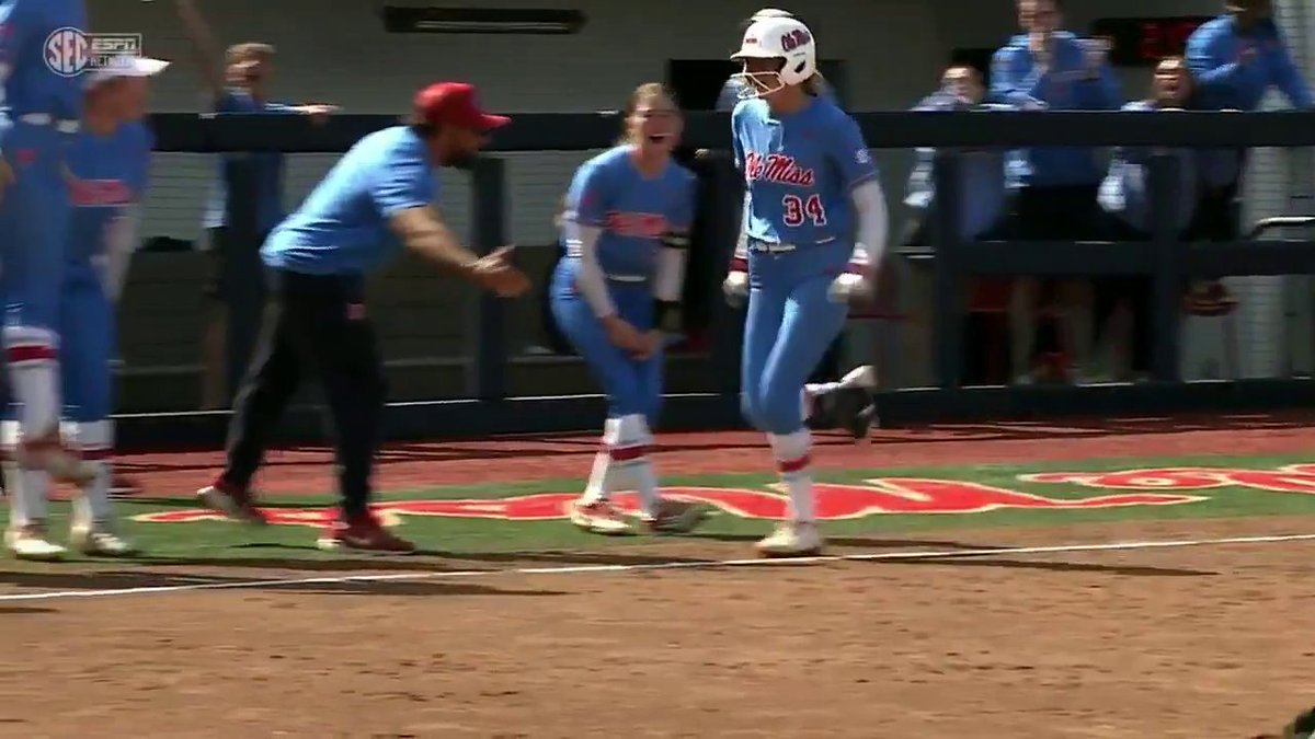A THREE-RUN WALK-OFF HOMER FOR OLE MISS 🔥 Ole Miss Softball secures the upset vs. No. 16 Mississippi State 💪