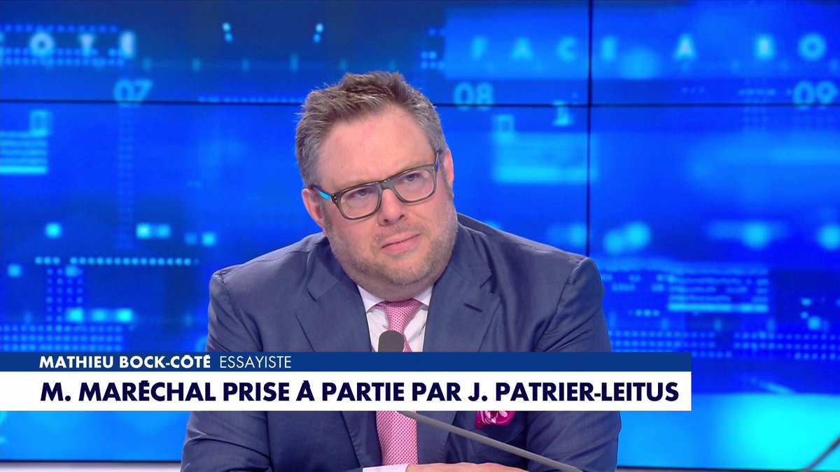 «Marion Maréchal prise à partie par Jérémie Patrier-Leitus» : l'édito de Mathieu Bock-Côté (Partie 1) dans #Facealinfo