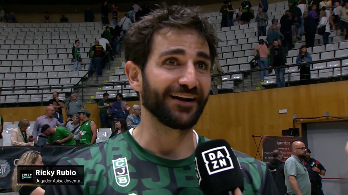๐ฃ๏ธ "Son cosas que pasan. Tenemos que aceptar que hay fallos y a mejorar de ellos" Las palabras de Ricky Rubio en DAZN tras la suspensiรณn del Joventut vs Unicaja #LigaEndesaxDAZN ๐