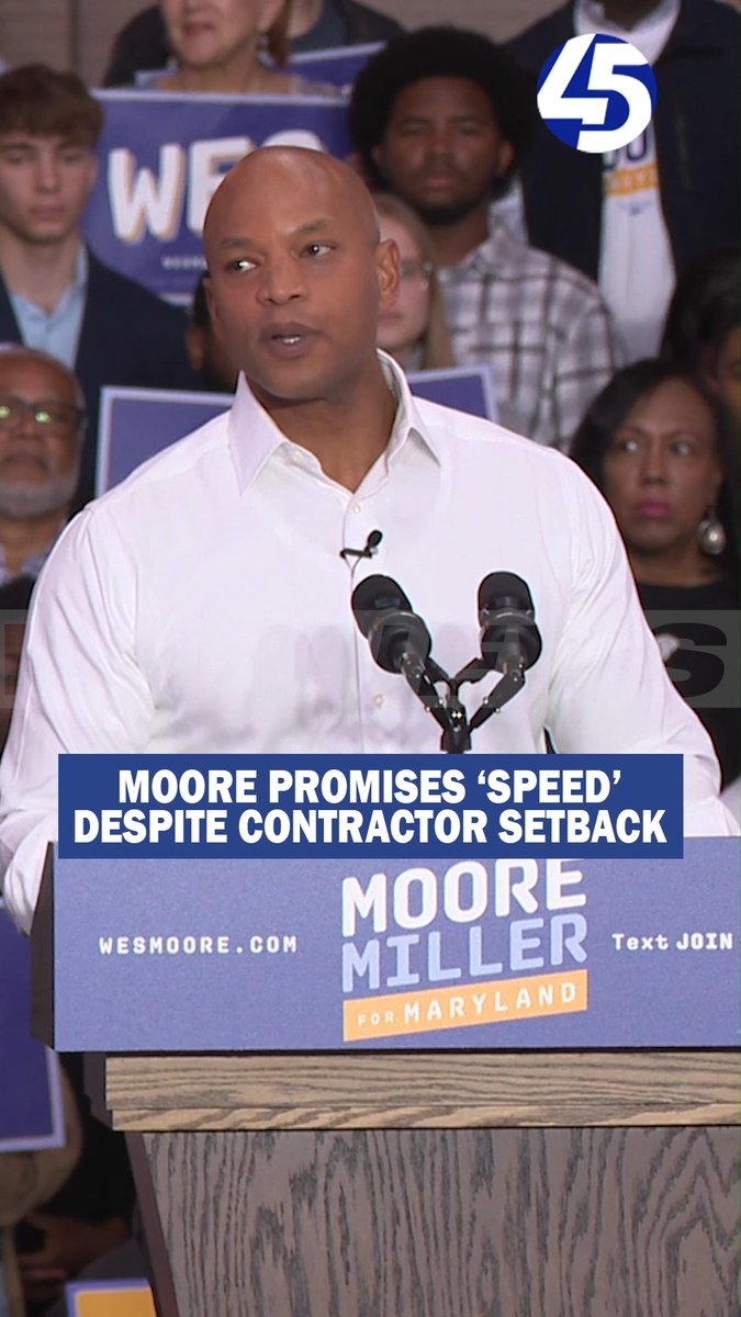 The rebuilding of the Francis Scott Key Bridge will be completed with "speed," Gov. Wes Moore said Saturday during his campaign launch rally at the B&O Railroad Museum in Baltimore City. This comes after the cancelation of a key construction contract on Tuesday. KEY BRIDGE REBUILD: