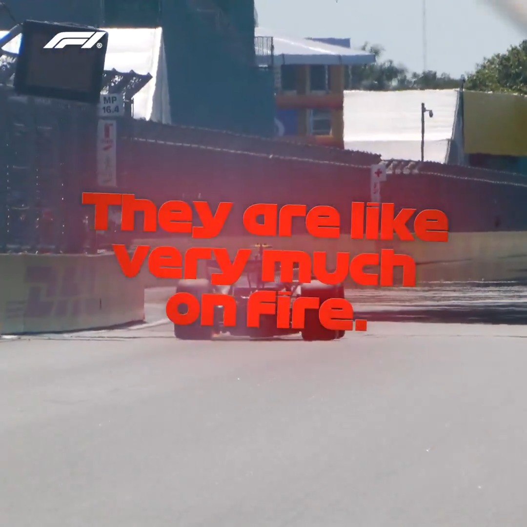 "My brakes are on fire... I'm trying to stop!" 😱 A scary moment for Gabi Bortoleto at the end of Q1, but he manages to stop at a marshals' post and get out of the car 😮💨 #F1 #MiamiGP