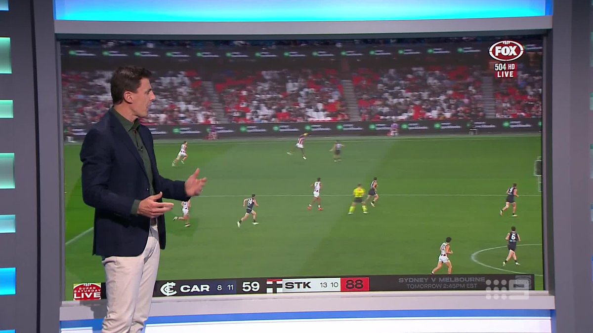 "Look at them walking... I'm looking at some of these blokes and they can't run." Matthew Lloyd with the vision that shows what's behind Carlton shocking second halves. #9AFLSFS | Watch on 9 & 9Now 🖥️