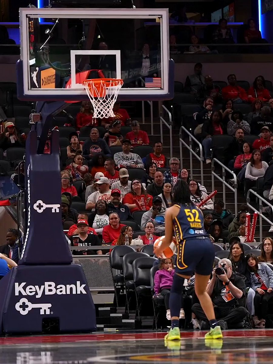 first points for Ty Harris in a Fever jersey and the bench was loving it 👏