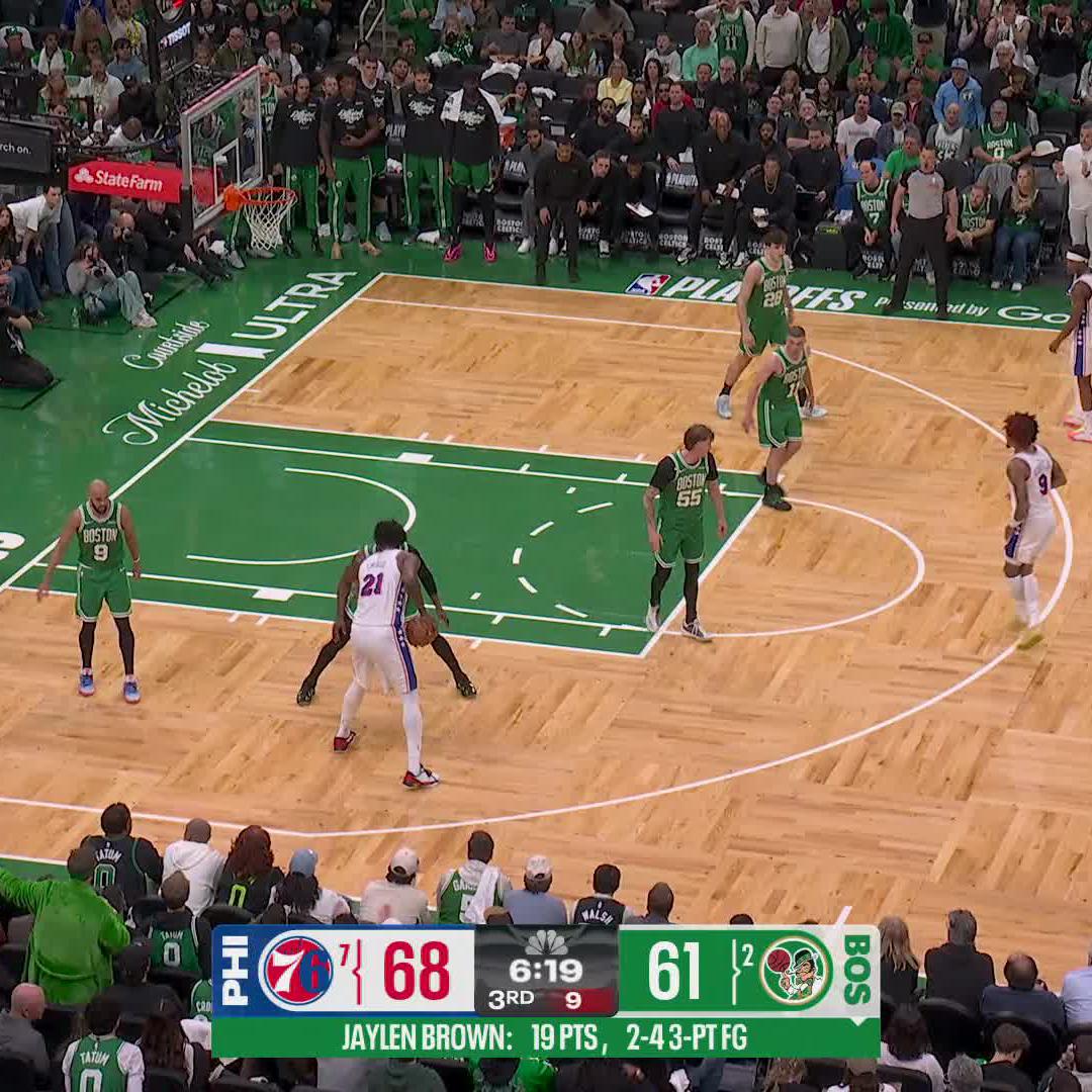 Joel Embiid to Jaylen Brown: “YOU CAN’T GUARD ME”