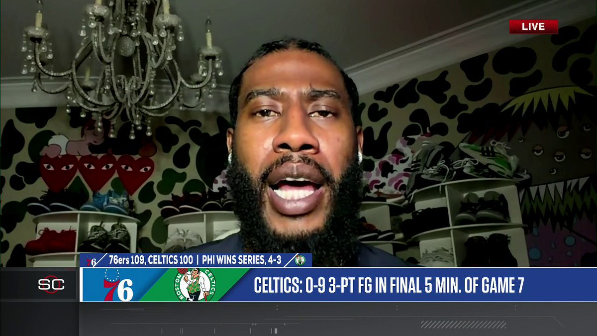 "I think the Philadelphia 76ers just showed the rest of the world that they are one of those scary teams that we once believed, and now they're right here in front of our faces." Iman. on the Sixers' historic 3-1 comeback 🔔